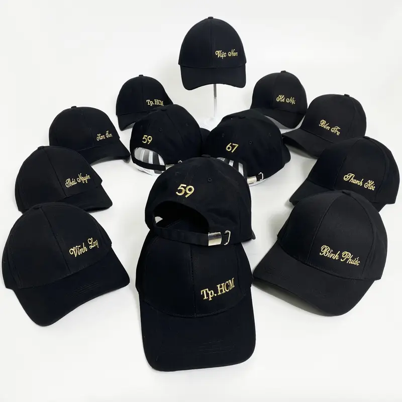 Mũ Lưỡi Trai VIỆT NAM Thêu 63 Tỉnh Thành Chất Kaki Form Unisex Nam Nữ