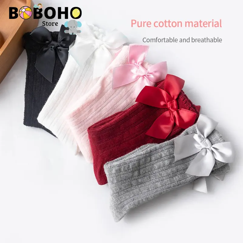 Boboho - Kaos Kaki Panjang Anak Bayi Cewek Anti Slip / Kaus Kaki Anak Bayi Perempuan 1