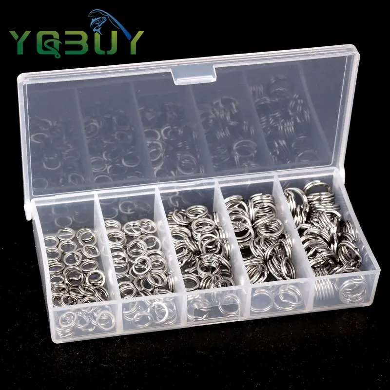 Vòng Chia Câu Cá Bằng Thép Không Gỉ, 200 Chiếc, Dây Siêu Phẳng Độ Bền Cao, Dụng Cụ Chịu Lực, Đầu Nối Mồi, Thích Hợp Để Câu Cá Jigging, Độ Bền Cao 0