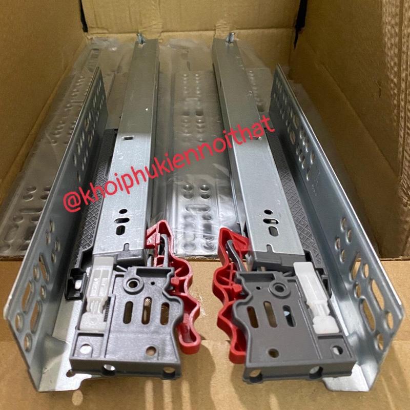 [Hỗ trợ Ship] Ray âm giảm chấn mở toàn phần bề mặt mạ kẽm không han rỉ, ray âm giảm chấn 3 tầng 2