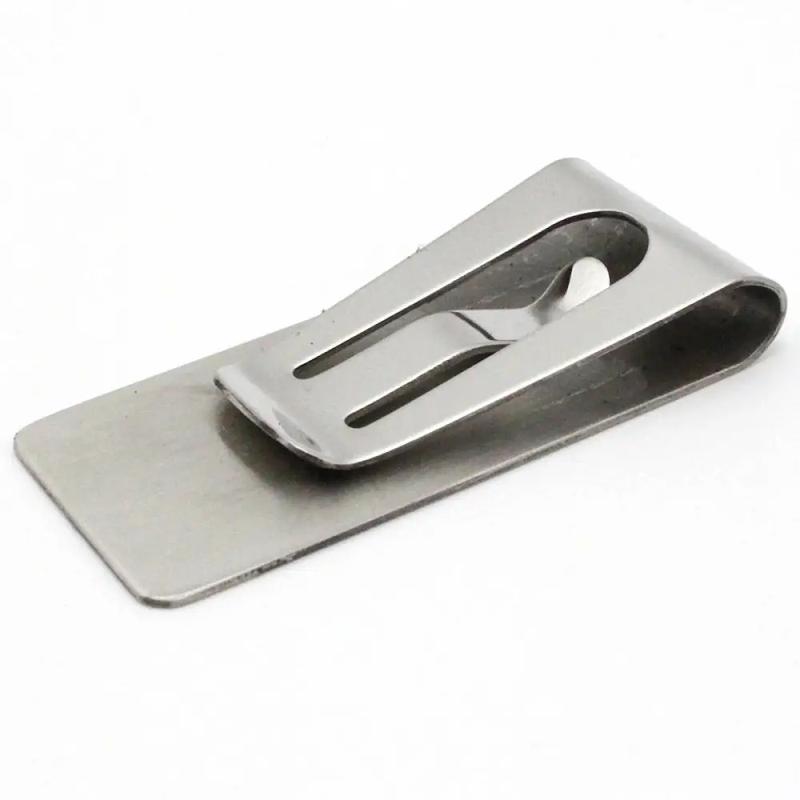 Kẹp tiền mini, kẹp hóa đơn tiền giấy chất lượng cao, làm bằng thép không gỉ, ví 4