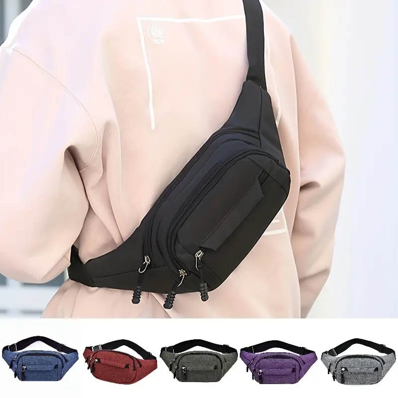 Fashion Oxford cloth men's crossbody waist bag