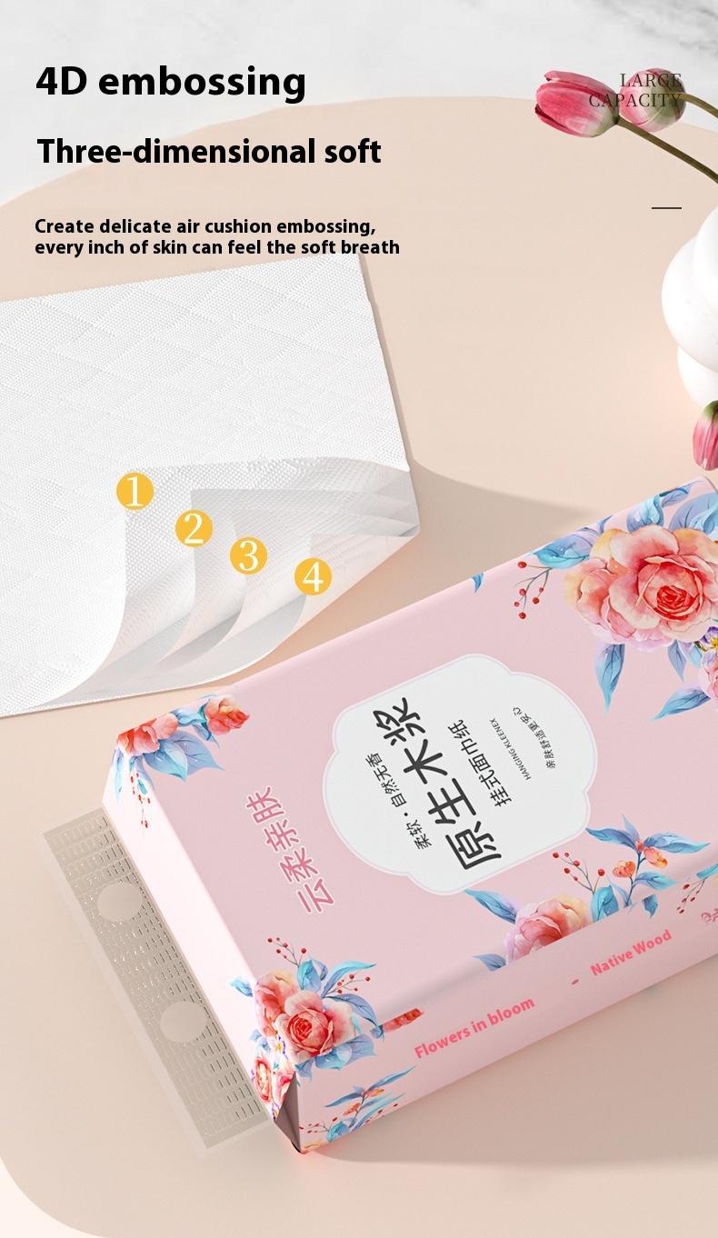 Product Introduction of Premium Original Wood Pulp Hanging Tissue for Home Use 6