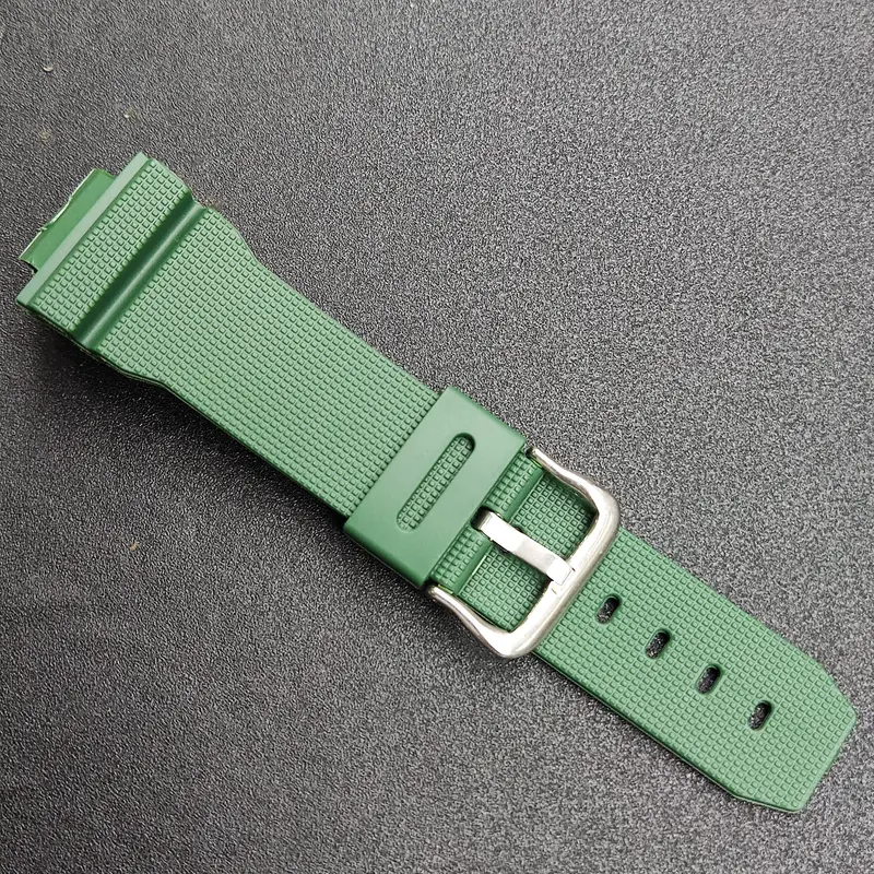 TERBAIK STRAP RUBBER GM 2100 GM2100 BAND TALI JAM TANGAN KALEP GM-2100 GSHOCK WATCH KARET HITAM HIJAU ABU NAVY MERAH PUTIH BEST SELLER BLACK GREEN GREY RED WHITE 6