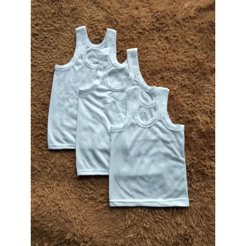 3 pcs singlet kaos dalam bayi/anak size S-XXL Katun 0