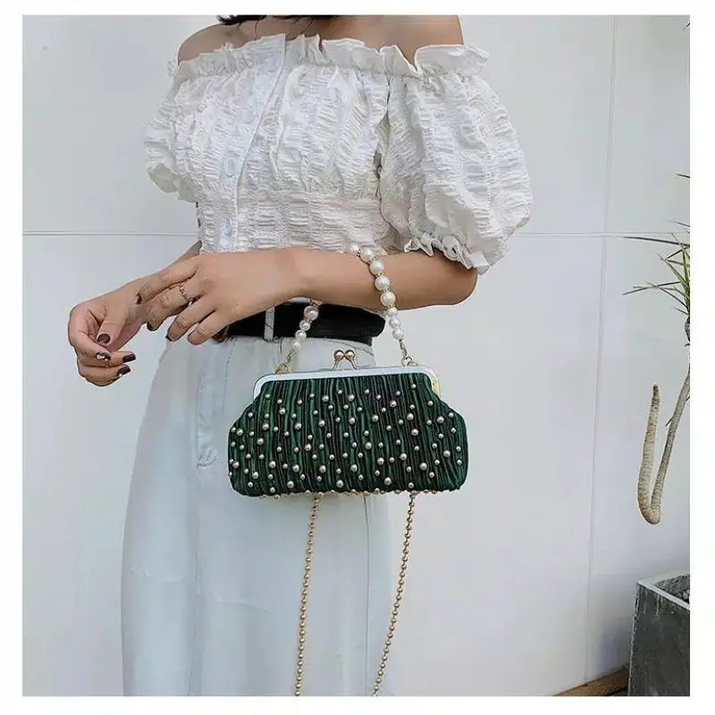 Nionbag Tas Selempang Wanita Tas Bling Mutiara Random CR7492 6
