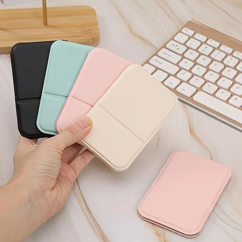 Portable Makeup Mirror, 1 Set Handheld Mirror, Foldable Mirror for Women & Men, Makeup Tools for Home and Travel 3