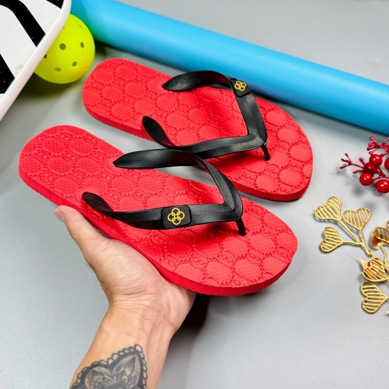 Product Introduction of Dép Thái Lan Đỏ Quai Đen  HD-G.C Dép kẹp Dép Nam Dép Đế Bằng Hoa DéP Cao Su Sandal Nhung Đồng 11