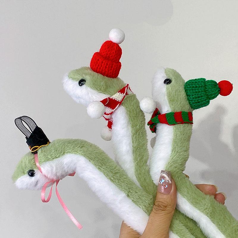 2025 New Year Mascular Mascot   Cute Little Green Snake Jewelry (headwear, Hand Decoration) Each Person Brings Good Luck 1