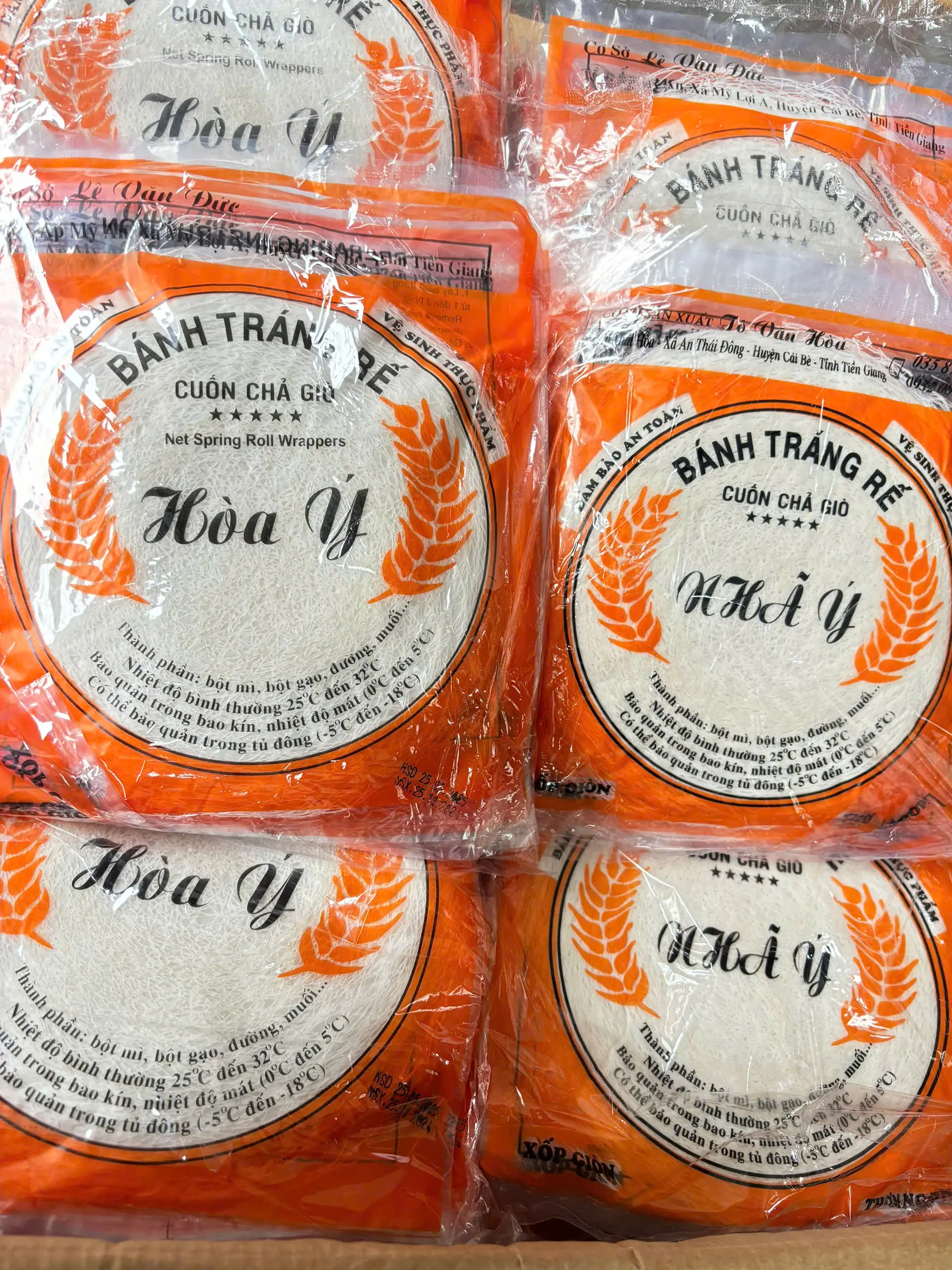 Bánh tráng rế/ Bánh đa nem rế cuốn chả giò thơm ngon giòn xốp 75g [Hiệu Nhã Ý, Hoà Ý]