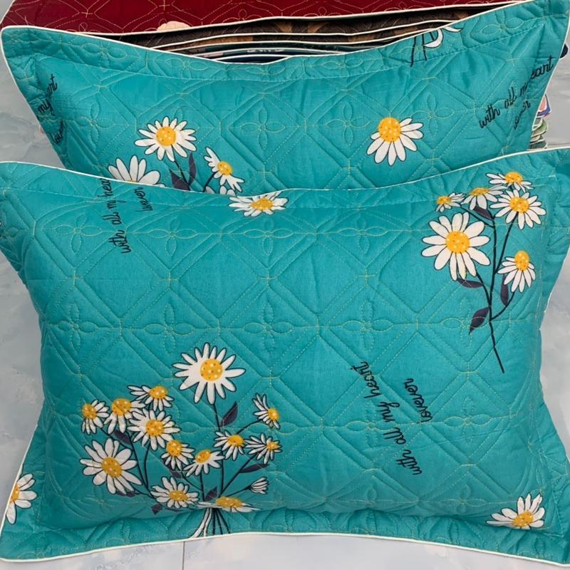 (XẢ KHO) 2 chiếc (1 đôi) vỏ gối nằm , vỏ gối đầu trần bông cotton dày dặn kích thước 45*65