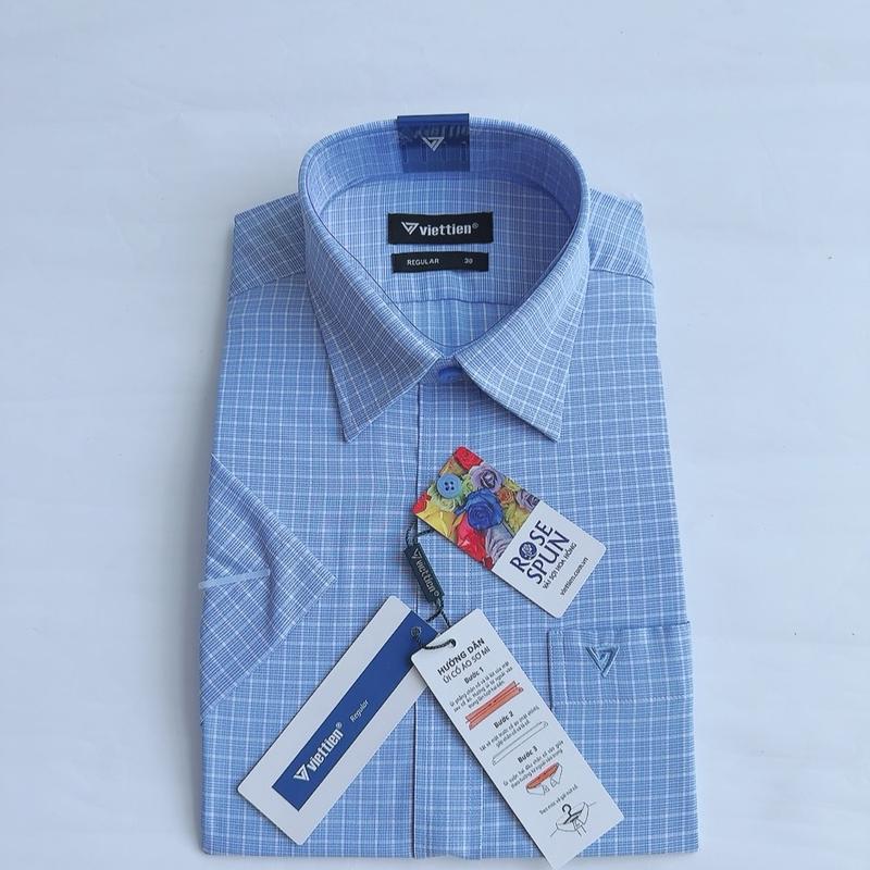 Áo sơ mi nam việt tiến dài tay và ngắn tay phom regular(1058)