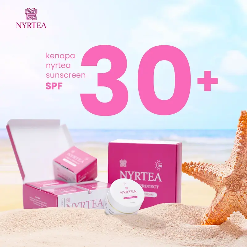 Sunscreen Nyrtea Cream SPF 30 Original BPOM 100% Asli 3