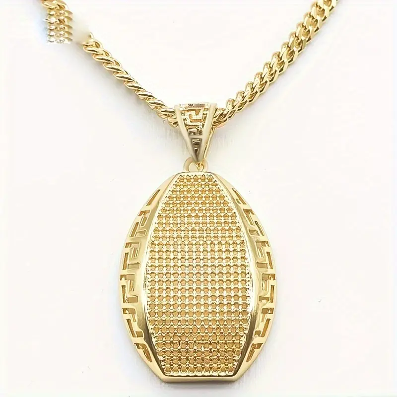 18K Gold Plated Chain Necklace Set for Women, Cubic Zirconia Pendant Necklace, Bridal Jewelry Gift Set, 3pcs Set with Earrings And Jewelry Box 4