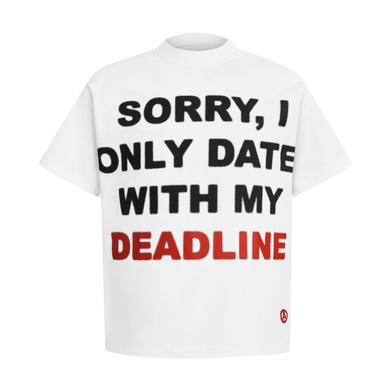ÁO THUN // AA ONLY DATE W DEADLINE TEE // WHITE // AASTU. // AASTDIO