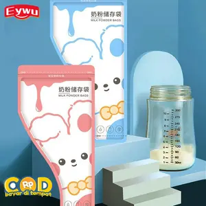 Eywu 60pcs/set Tas susu bubuk bayi / tas penyimpanan susu bubuk sekali pakai / tas pengeluaran portabel saat bepergian