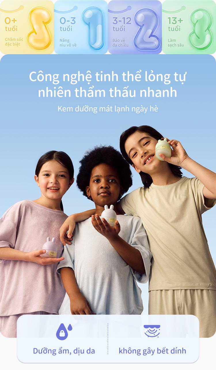 Product Introduction of tootoo Kem Dưỡng Ẩm Mặt Cho Trẻ Em Phân Theo Độ Tuổi 0-3-12 Tuổi Cấp Tốc Làm Mát Dịu Da Chống Hăm Không Dính Rít Thẩm Thấu Nhanh Kiểm Nghiệm An Toàn Cho Da Nhạy Cảm Không Cồn Không Paraben 2