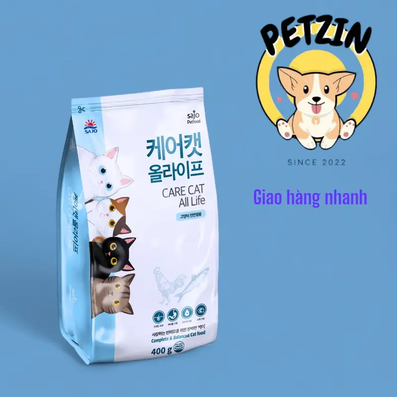 [ 5KG SIÊU RẺ ] Thức Ăn Hạt Cho Mèo Care Cat Dành Cho Mèo mọi lứa tuổi pate con 1