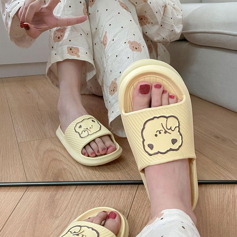 Dép Lê Mới Dễ Thương, Đế Mềm, Dành Cho Nữ, Mặc Nhà Và Mùa Hè, Dép Dễ Phối Đồ Thiết Kế Hoạt Hình, Eva Chống Trượt Và Khử Mùi, 2024 5