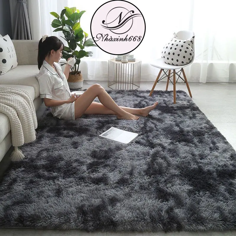 Thảm lông trải sàn decor trang trí phòng ngủ,phòng khách mềm mịn mượt full size - Nhaxinh668