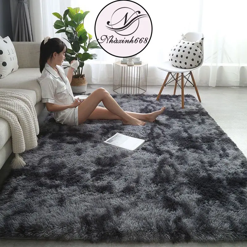 Thảm lông trải sàn decor trang trí phòng ngủ,phòng khách mềm mịn mượt full size - Nhaxinh668