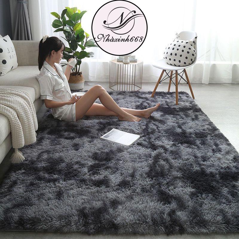 Thảm lông trải sàn decor trang trí phòng ngủ,phòng khách mềm mịn mượt full size - Nhaxinh668 