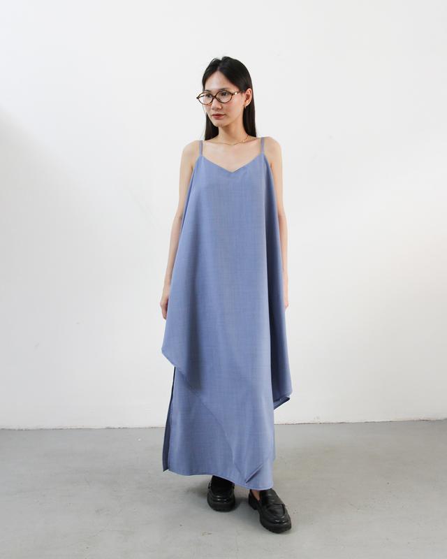 Đầm hai dây KHÂU BY CQ xẻ tà Minette 2