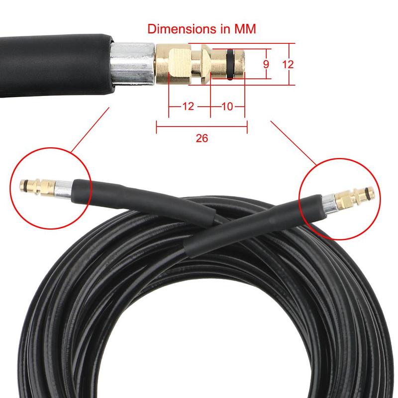 High Pressure Washer Replacement Hose, Auto Washer Hose for Karcher K-series, High Pressure Water Cleaning Pipe, Gifts for Boyfriend, Tool, Washing, Portable, Heavy Duty 8