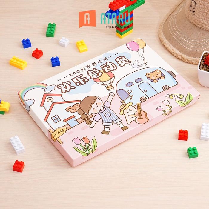 Gambar Ataru Set 200 Pcs Stiker Sunny - Mix Stiker Dekoratif Lucu Cute Stickers Deco Sticker Pack Journal Book dari Ataru_NEW Kota Tangerang Tokopedia