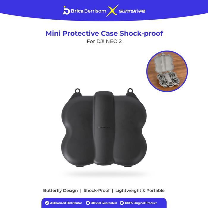 Gambar Sunnylife Mini Protective Case Shock-proof Portable Butterfly For DJ! NEO 2 Butterfly Storage Box Dust-proof Accessories Tas Drone Black - NE2-SN129-D dari Brica Berrisom Kab. Tangerang Tokopedia