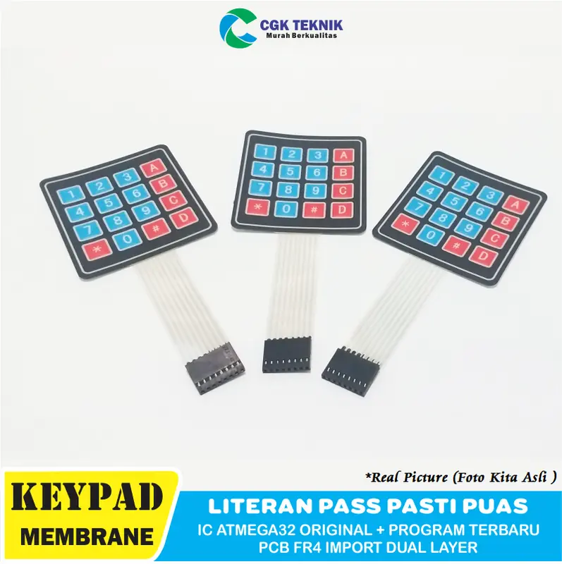 CGK TEKNIK - KEYPAD PERTAMINI MEMBRANE 4X4 KEYPAD POM MINI 0
