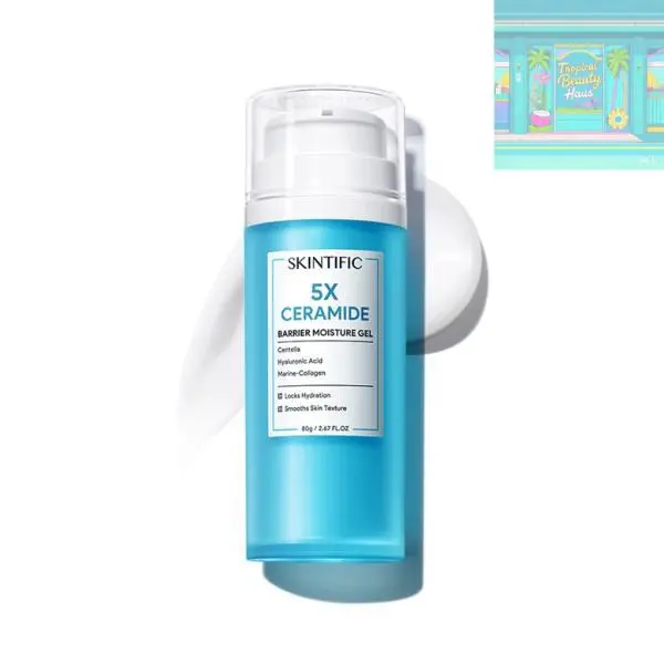 SKINTIFIC 5X Ceramide Barrier Moisture Cream Ceramide Moisturizer Repair Skin Barrier Moisturiser 80g Valentine Gift Skincare Daily Restore Comfort Hydrating Hydrate