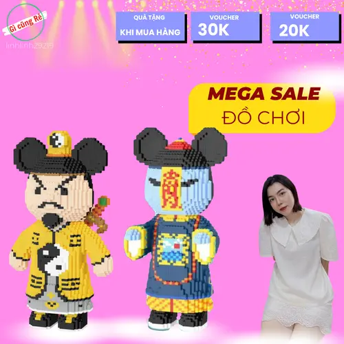 Đồ Chơi Lắp Ghép Cương Thi - Mô Hình Lắp Ráp Pháp Sư, Bộ Xếp Hình Lắp Ráp Cương Thi và Pháp Sư giúp tăng sự Sáng Tạo, Giải Trí, Xả Stress - Decor Đẹp - Làm Quà Tặng Ý Nghĩa - Đồ Chơi Trẻ Em và Người Lớn - (Tặng Kèm Búa) - Kích thước 45cm - 9132pcs