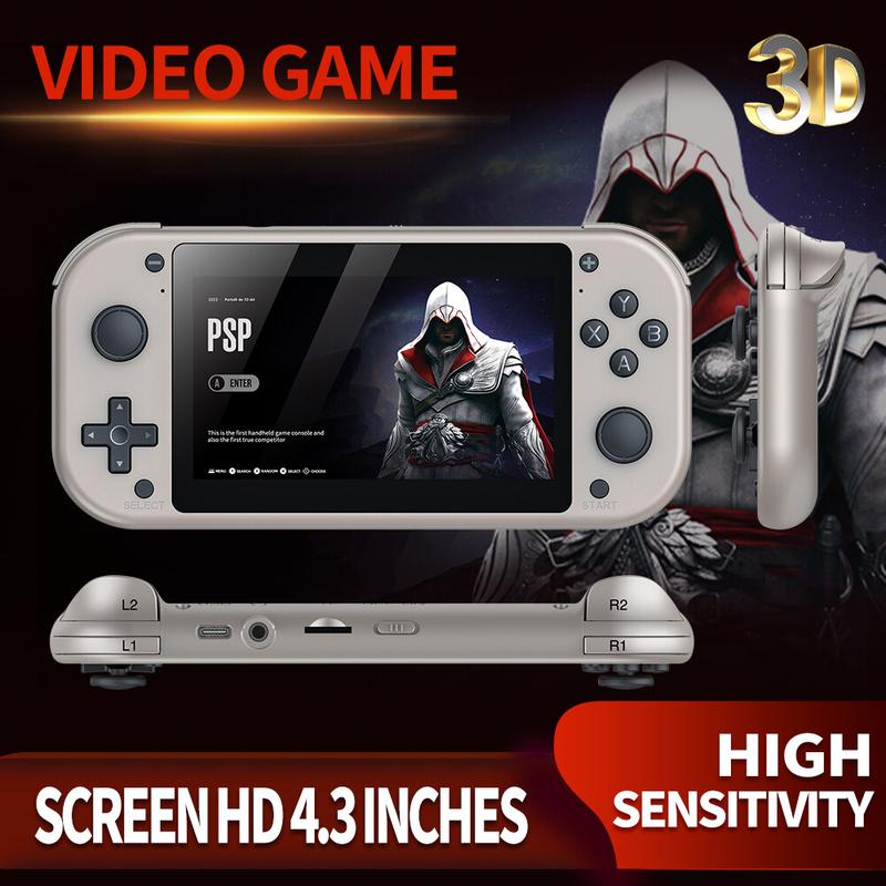 Máy chơi game cầm tay M17 mới, máy chơi game TV 3D tại nhà, trò chơi HD 4K 64G