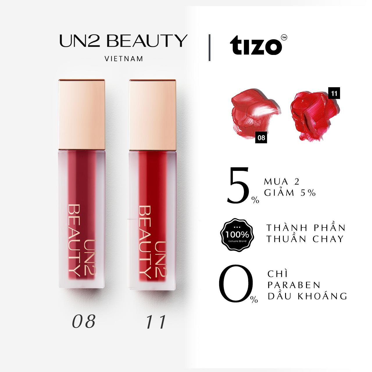 COMBO 2 SON  LÌ THUẦN CHAY DƯỠNG ẨM MỊN MÔI SOFT LIQUID LIPSTICK 5.5G MÀU 08 VÀ MÀU 11