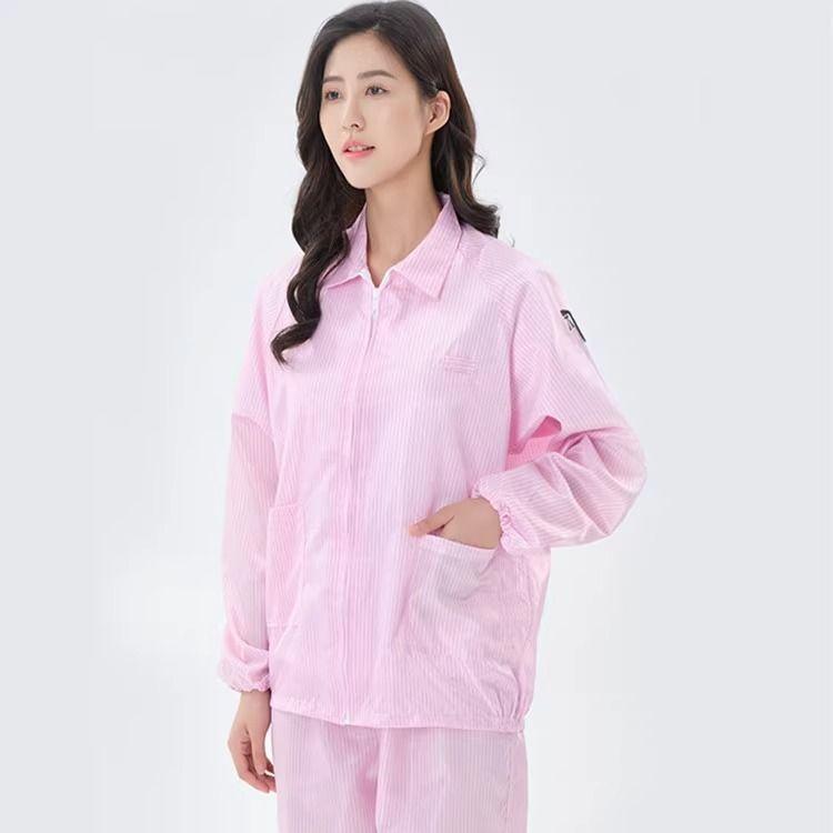Product Introduction of Áo khoác chống bụi Bảo Hộ Lao Động chống tĩnh điện, Quần áo không tĩnh điện, Thích hợp cho nhà máy điện tử, Bộ đồ chống tĩnh điện, Bộ đồ phòng sạch hai mảnh, Năm 2025 10