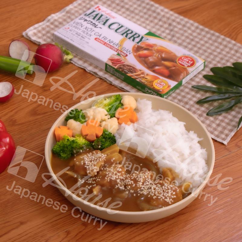 JAVA CURRY 200g – viên xốt cà ri Nhật Bản curry roux - Gia vị nấu cà ri Nhật House Foods - Vị cay vừa - 10 khẩu phần 3