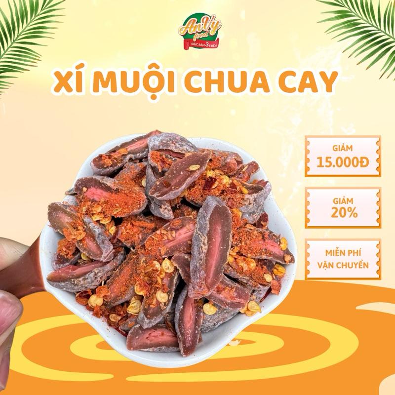 450gr Xí Muội Thịt Chua Cay | Ô Mai Không Hạt Lắc Ớt Siêu Ngon | Ăn Vặt AnVy Foods