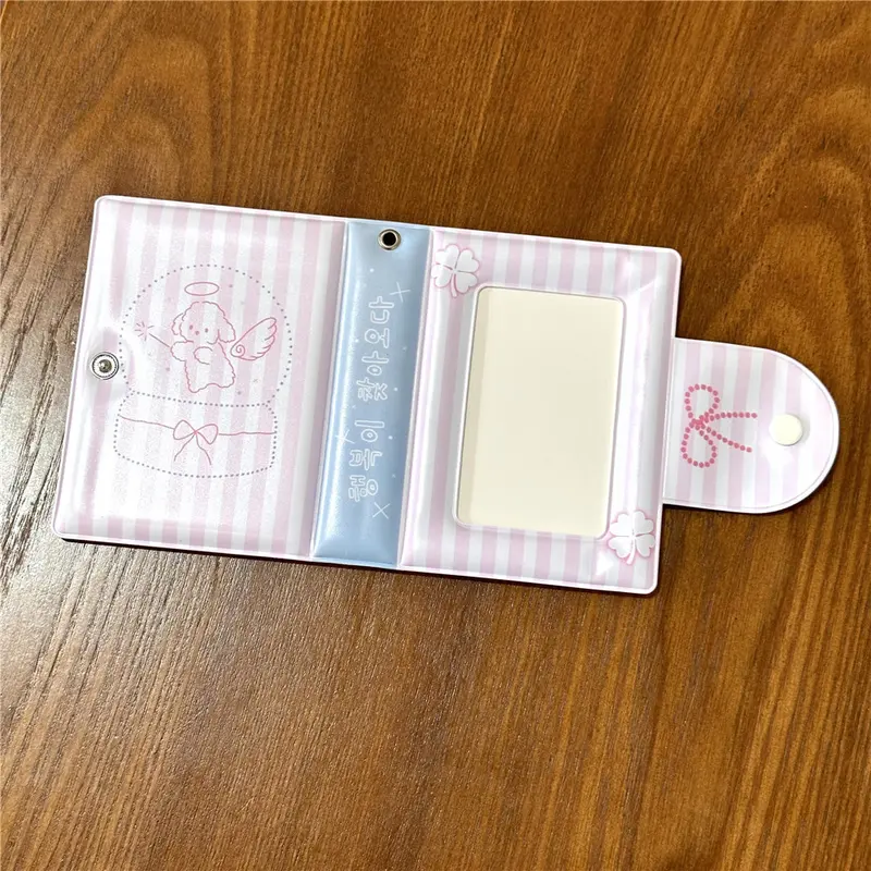 Album Ảnh Thẻ, 32 Khe, 3Inch / 2R, Chủ Thẻ Kpop LOMO, Thiết Kế Chó Lò Xo Và Thiên Thần, Trong Suốt, Cho Thẻ Tín Dụng ID, Sách Sưu Tập Mini, Tuyệt Vời Làm Quà Tặng Decor 0