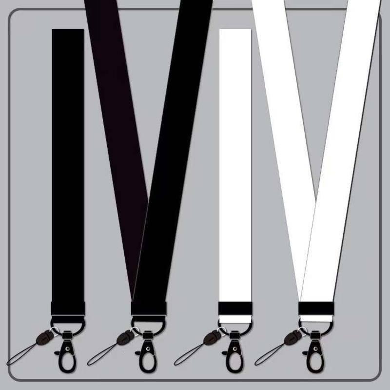 mobile phone lanyard Small rope, black and white, prevents loss. For men and women 0