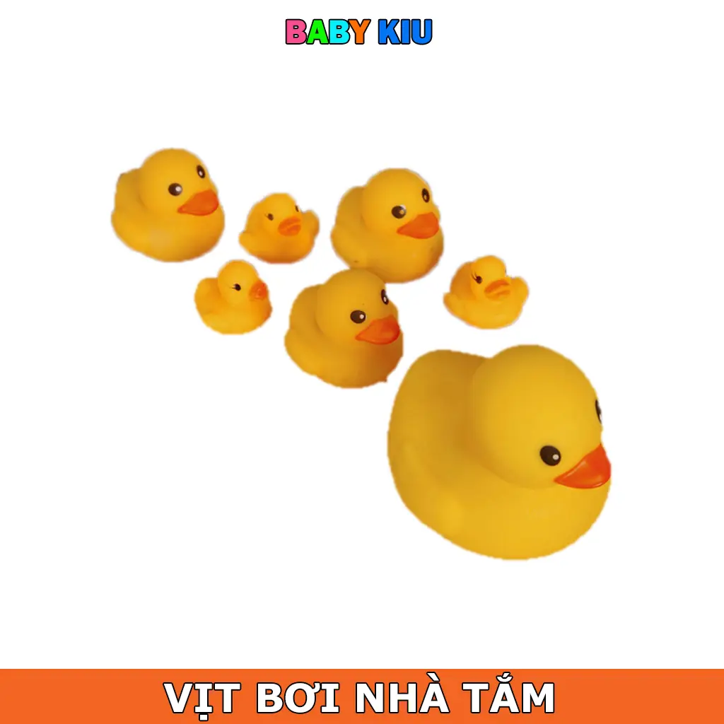 Vịt bơi nhà tắm cho bé - Đồ chơi phòng tắm cho bé