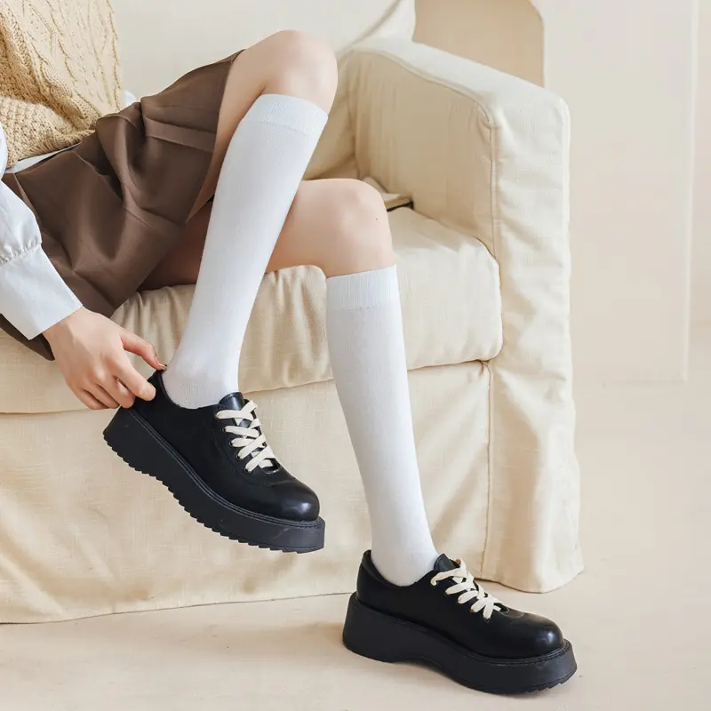 JK Pure Color Over-the-Knee Slimming Leg Socks for Women Womenswear Lingerie
