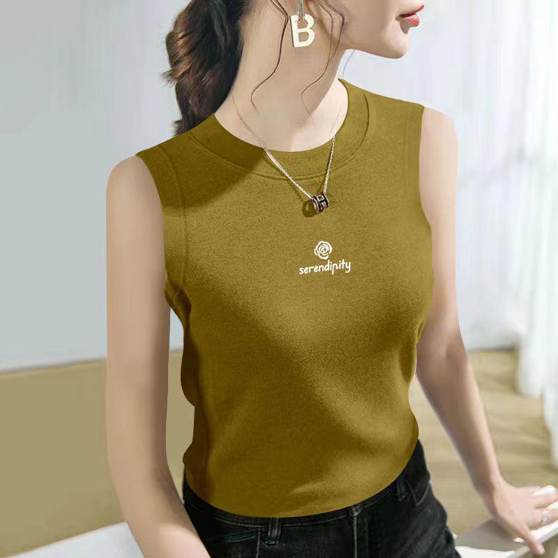 Product Introduction of Áo Thun Áo Vest Không Tay Hợp Xu hướng Dành Cho Nữ, Phong Cách Mới Cho Mẹ TRUNG NIÊN, Ngoại Cỡ, Bó Sát, Thích Hợp Cho Mùa Hè Và Mùa Thu, Có Thể Mặc Bên Trong Hoặc Bên Ngoài 4