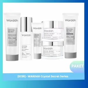 [ECER] - WARDAH Crystal Secret Series | Day Night Eye Cream Serum Sleeping Mask Scrub By Wardah Skin Care