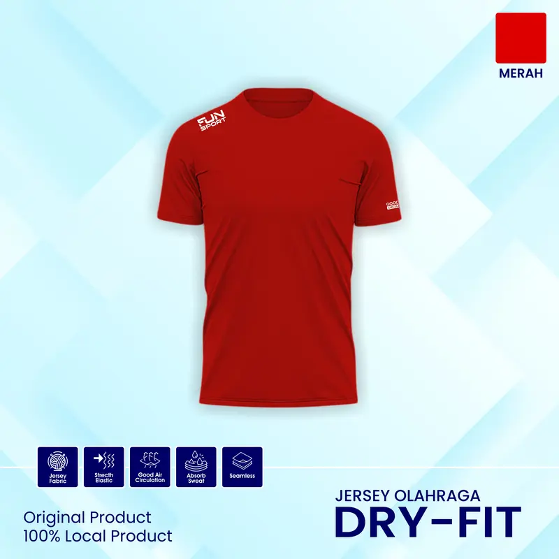 Baju Satisfy Running Kaos Unisex DryFit Anti Bau, Untuk Lari, Gym, Olahraga Pria Wanita Sport 3