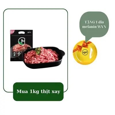 Thịt heo xay G túi 1kg [Giao sau 1-2 ngày - Giao nội thành HCM]