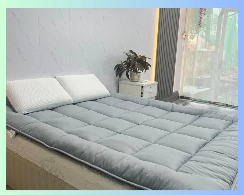 Nệm Topper Takara dày 5-7cm tấm Topper tiện nghi cao cấp không bị xẹp gấp gọn tiện dụng 1M, M2, M4, M6 ,M8 dài 2M 2