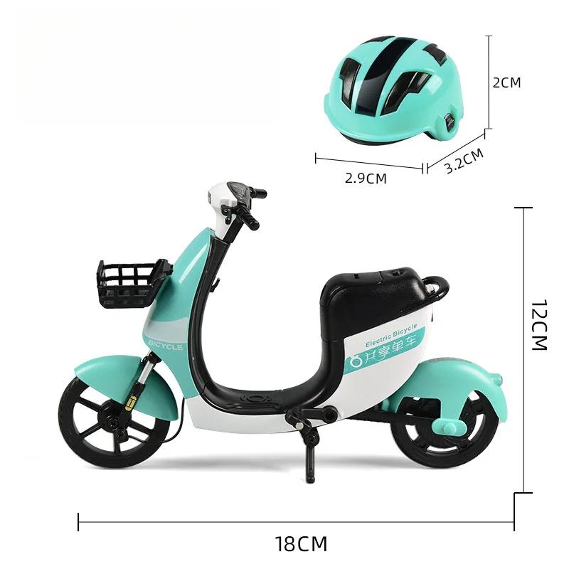 Product Introduction of Mini Electric Motorcycle Model Metal Creative Decoration Alloy Electric Bike Sound And Light Bicycle Motorcycle Children Gift 3