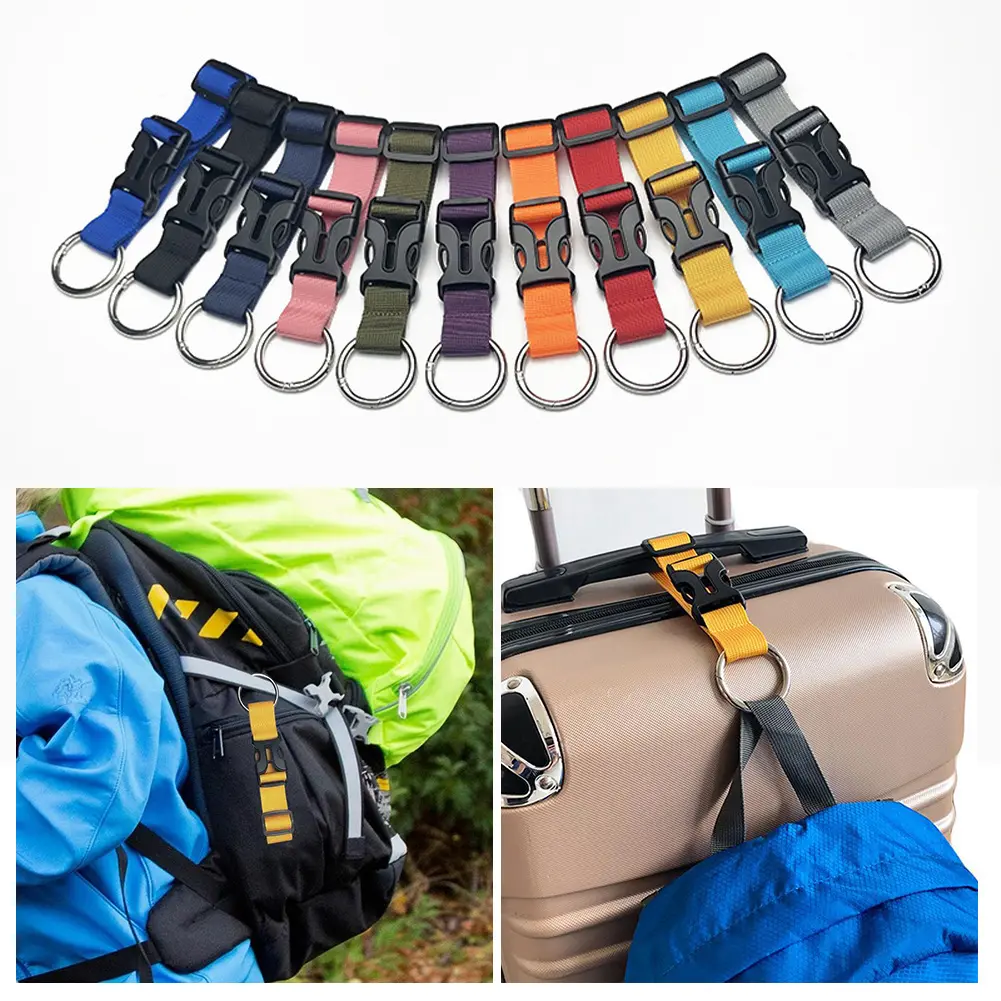 Portable Nylon Anti-theft Luggage Strap Holder Gripper Add Bag Handbag Clip Use To Carry Multitool #452617