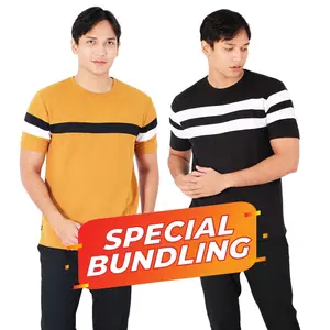 POSHBOY SPESIAL BUNDLING T-Shirt Drop Needle Nigata Caramel & Osaka Black